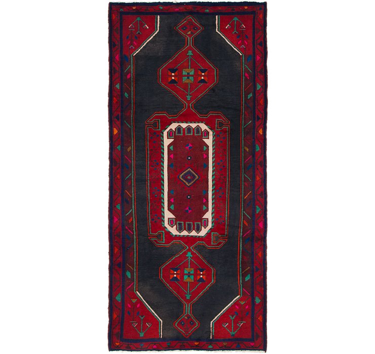 4' 3 x 9' 2 Zanjan Persian Runner Rug