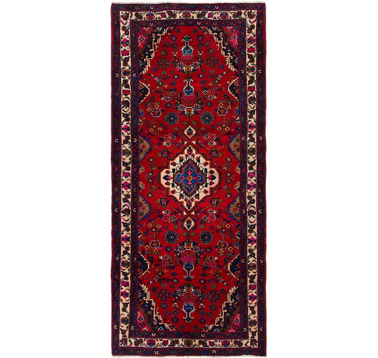 4' 3 x 10' Hamedan Persian Runner ...