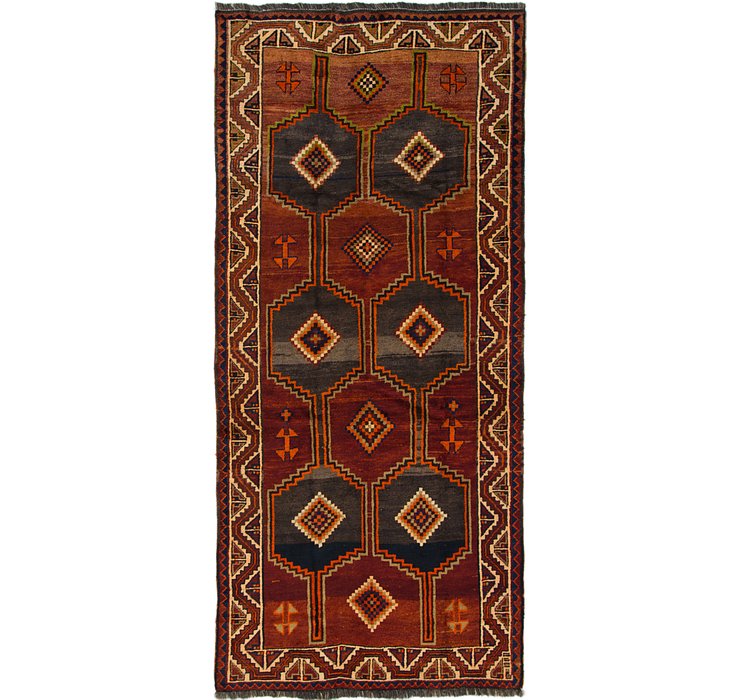 4' 6 x 10' 2 Shiraz Persian Runner Rug