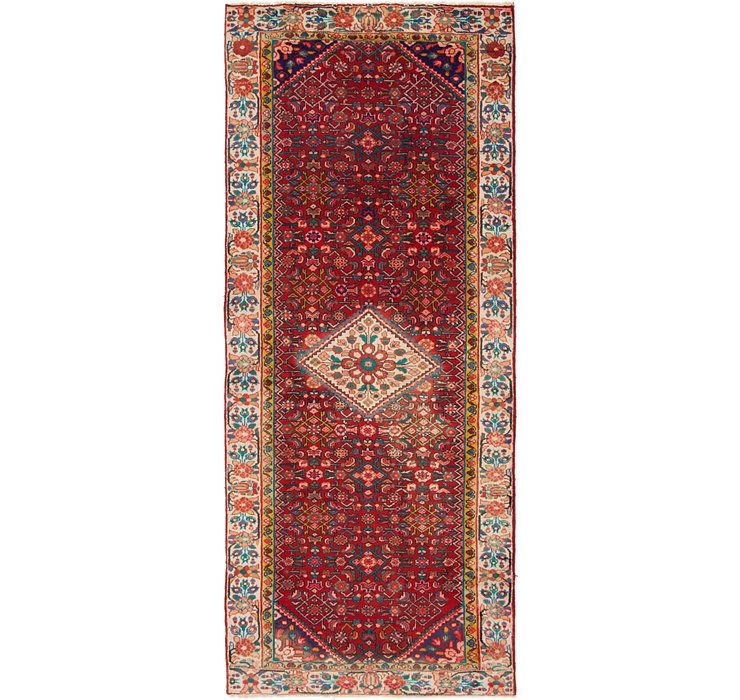 4' 5 x 10' 9 Hossainabad Persian Run...