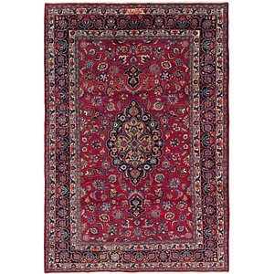 HandKnotted 6' 5 x 9' 6 Mashad Persian Rug