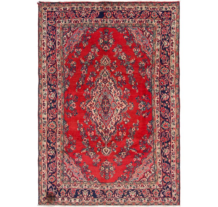 6' 8 x 10' Hamedan Persian Rug