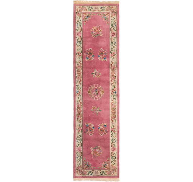 2' 10 x 11' 5 Antique Finish Runner Rug