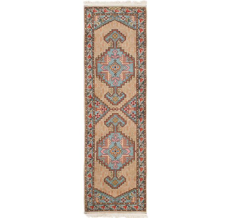2' 4 x 8' 3 Heriz Runner Rug