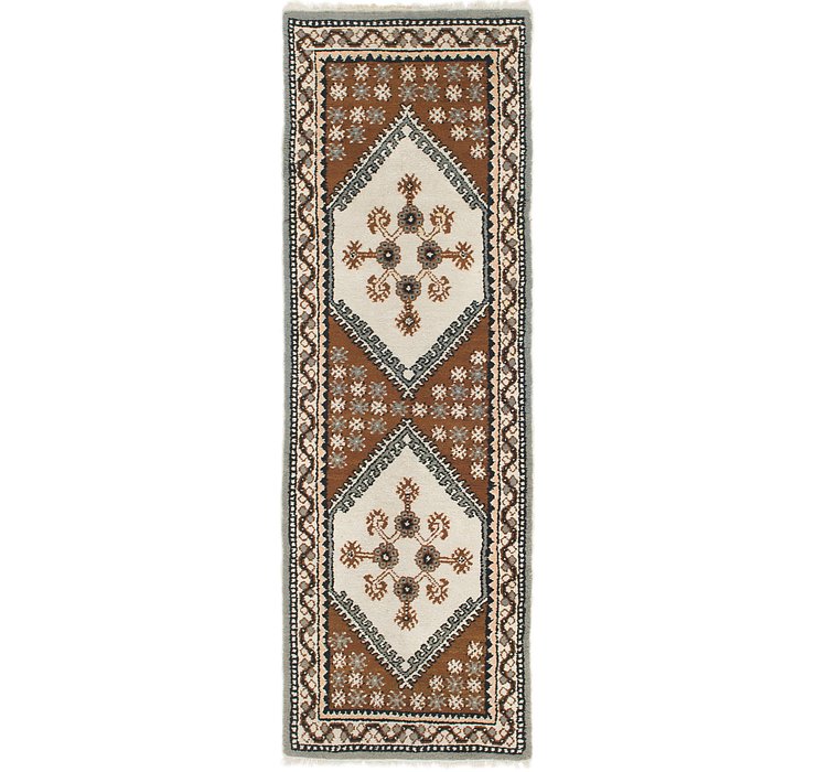 HandKnotted 2' 8 x 8' Kars Runner Rug