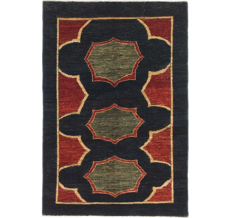 HandKnotted 3' x 4' 9 Modern Ziegler Oriental...