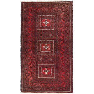 HandKnotted 3' 7 x 6' 4 Balouch Persian Rug