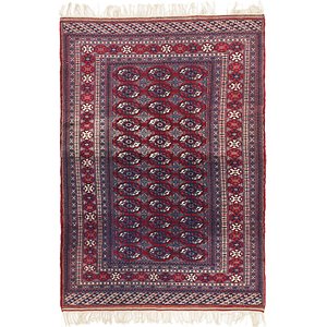 Unique Loom 4' 2 x 7' 4 Bokhara Oriental Rug