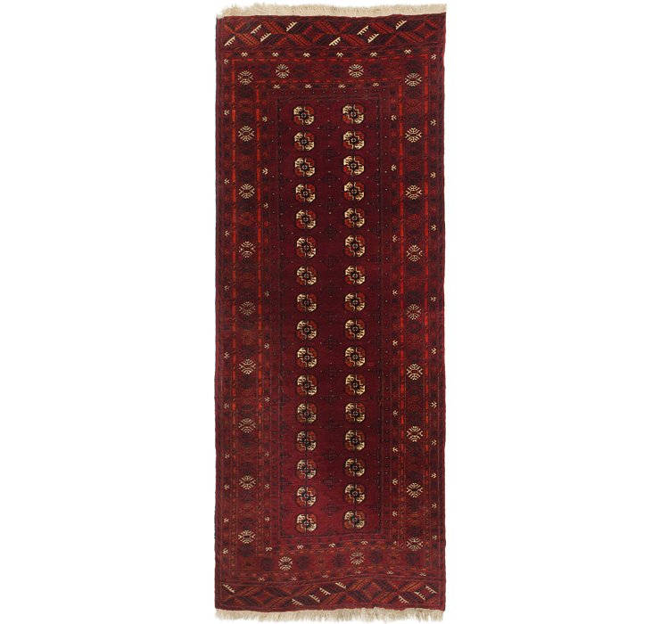 3' 5 x 8' 10 Afghan Akhche Runner Rug