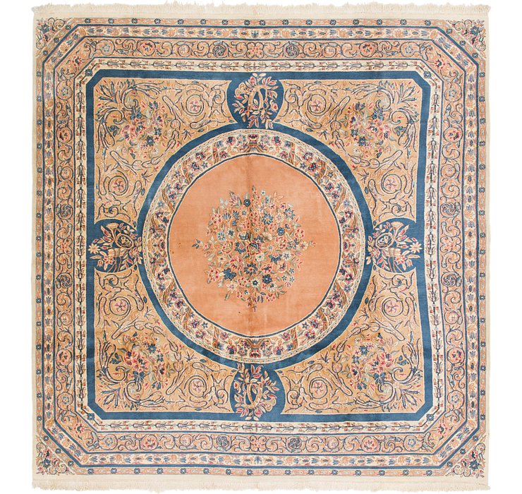 10' x 10' 4 Kerman Persian Square Rug