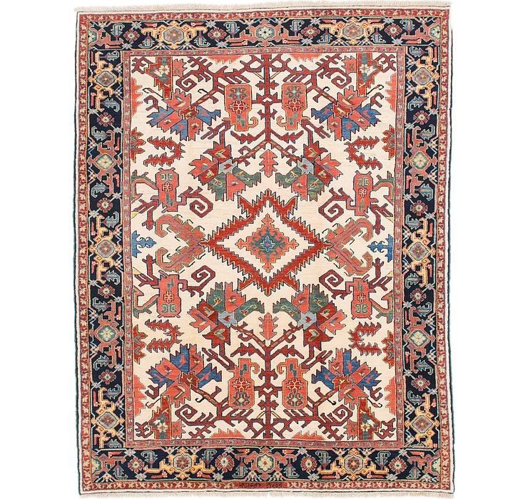 8' 2 x 10' 6 Heriz Persian Rug