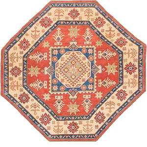 Unique Loom 6' 3 x 6' 6 Kazak Octagon Rug