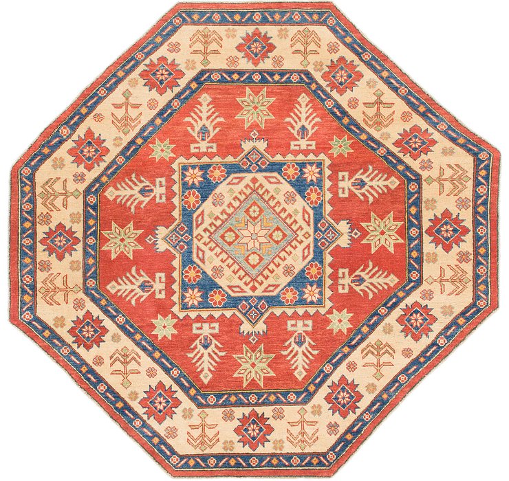 HandKnotted 6' 3 x 6' 6 Kazak Octagon Rug