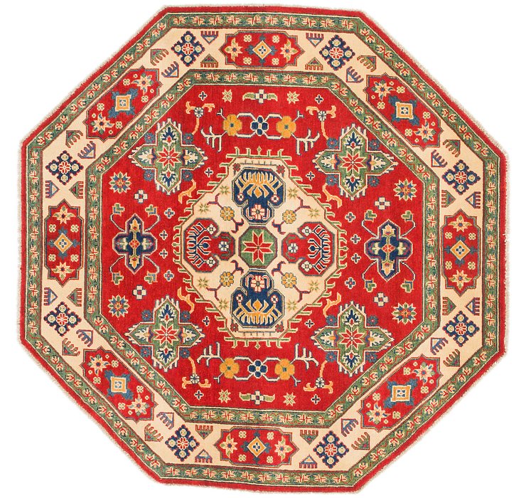 HandKnotted 5' 7 x 5' 7 Kazak Octagon Rug