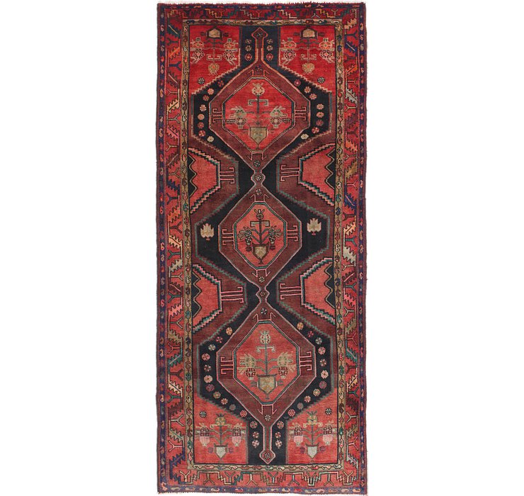 HandKnotted 4' 3 x 10' Meshkin Persian Runner ...