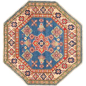 Unique Loom 3' x 3' 2 Kazak Octagon Rug