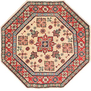 Unique Loom 3' 3 x 3' 4 Kazak Octagon Rug