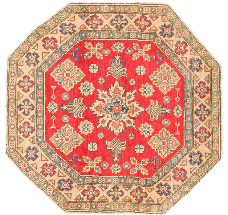 3' 2 x 3' 2 Kazak Octagon Rug