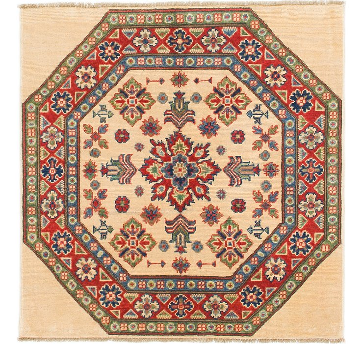 3' 3 x 3' 4 Kazak Square Rug