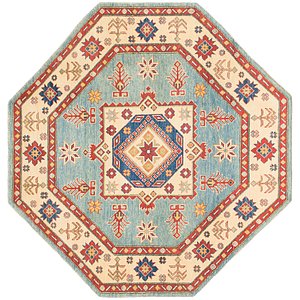 Unique Loom 6' x 6' 2 Kazak Octagon Rug