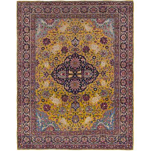 8' 9 x 11' 2 Kashan Persian Rug