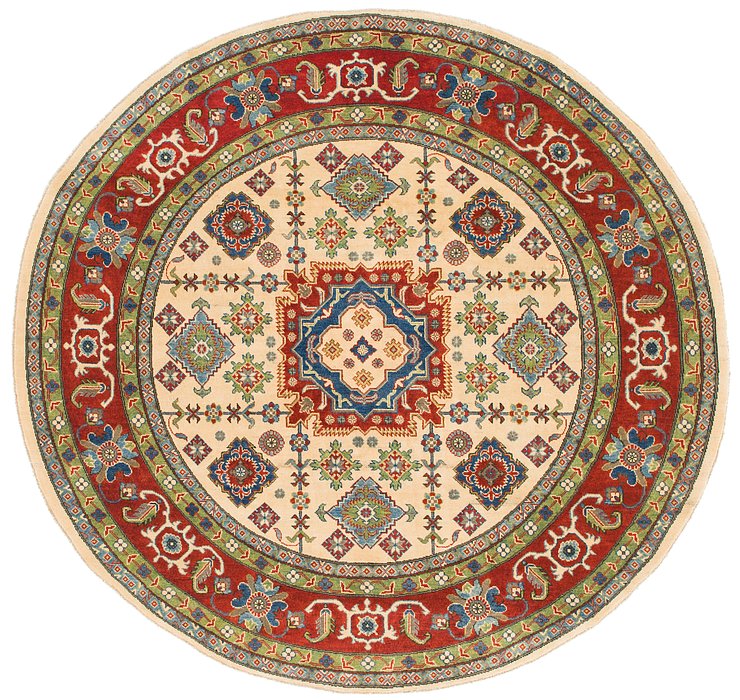 7' 9 x 8' Kazak Round Rug