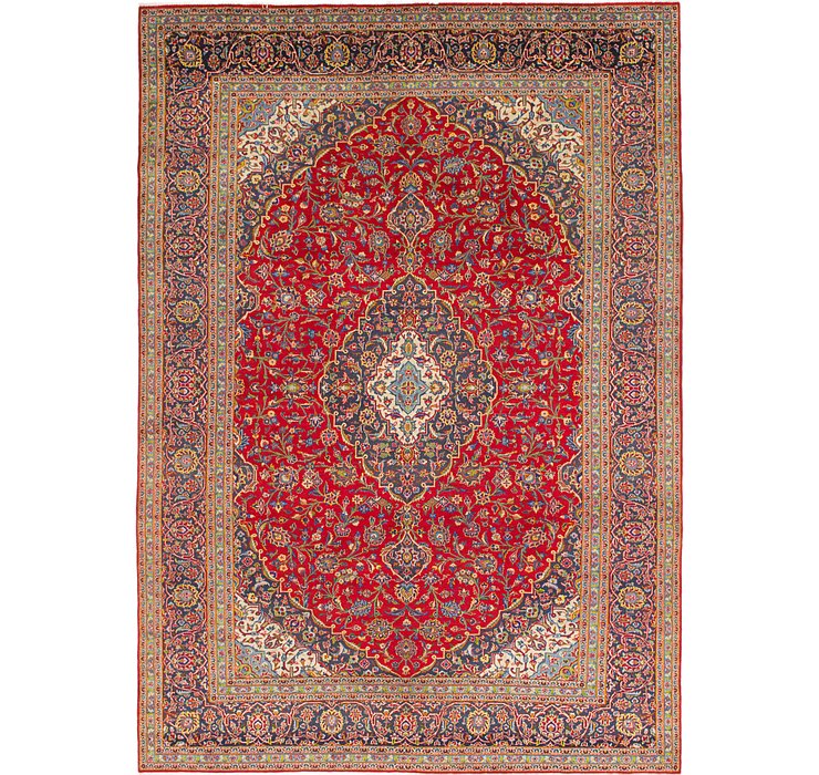 9' 6 x 13' 5 Kashan Persian Rug