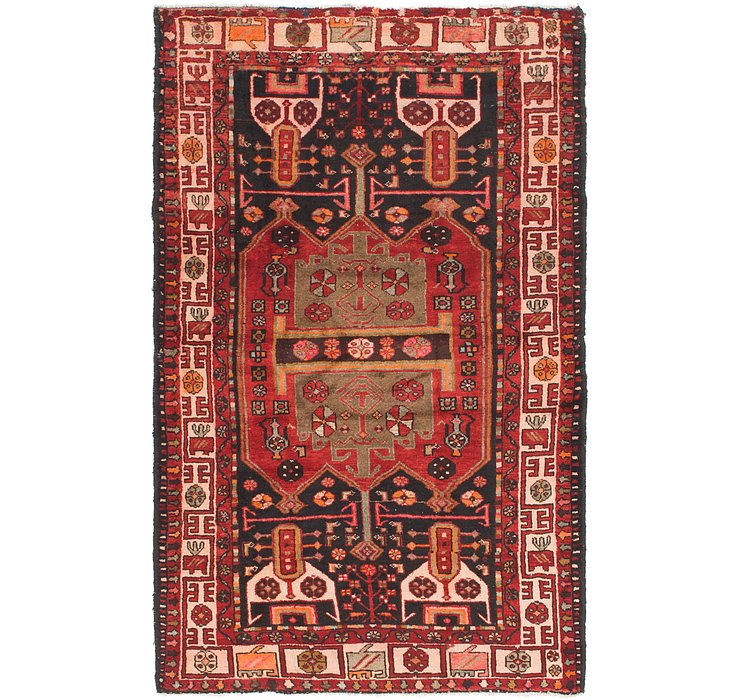 4' 5 x 7' Khamseh Persian Rug