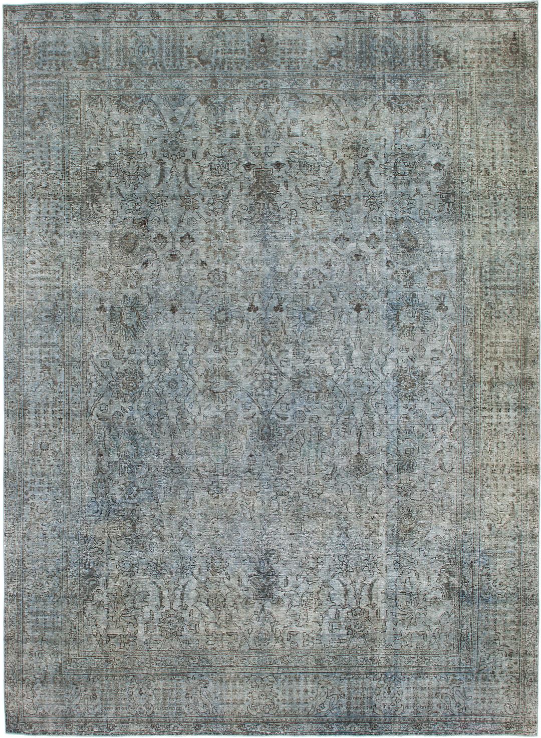 Light Blue 9' 7 x 13' 2 Ultra Vintage Persian Rug Persian Rugs