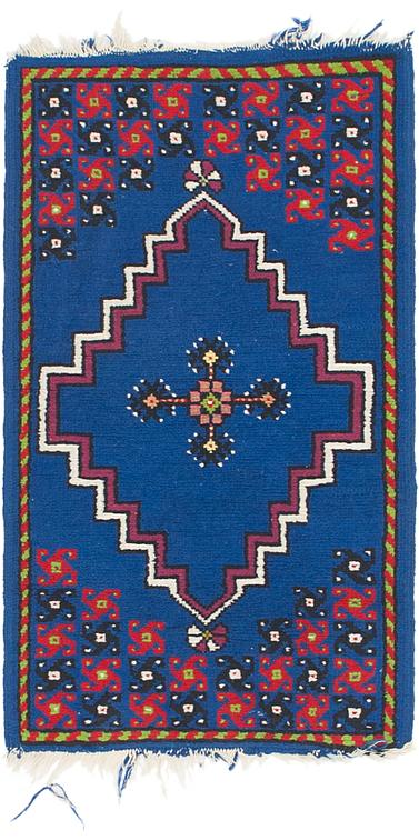 Navy Blue 1 10 X 3 5 Moroccan Rug Area Rugs Erugs Main Image Of Rug