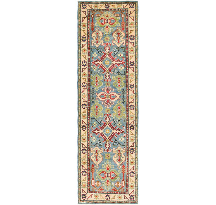 2' 9 x 9' 9 Kazak Runner Rug