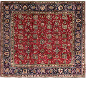 9' 4 x 10' 6 Tabriz Persian Square Rug