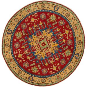HandKnotted 6' 6 x 6' 9 Kazak Round Rug