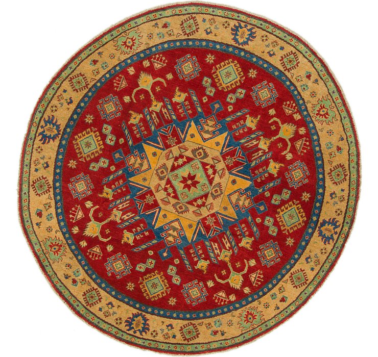 6' 6 x 6' 9 Kazak Round Rug