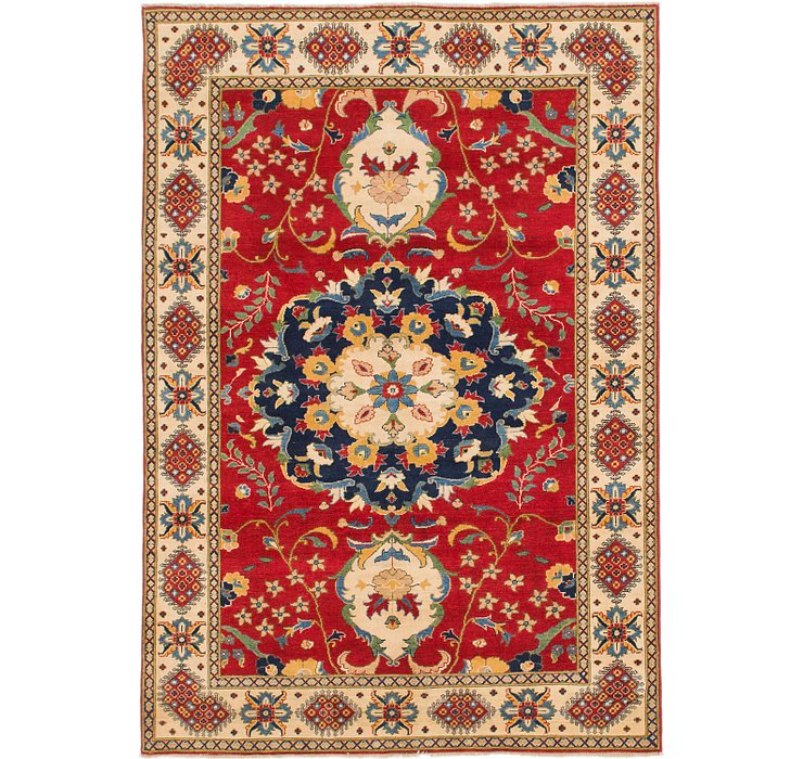 6' 3 x 8' 10 Kazak Rug