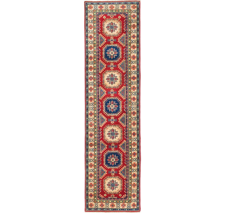2' 7 x 10' Kazak Runner Rug