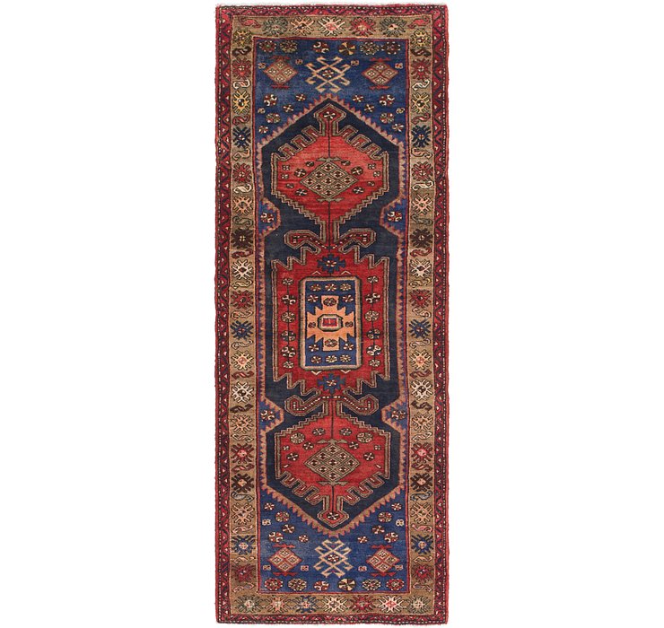 3' 5 x 9' 10 Khamseh Persian Runner ...
