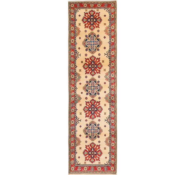 2' 9 x 10' Kazak Runner Rug