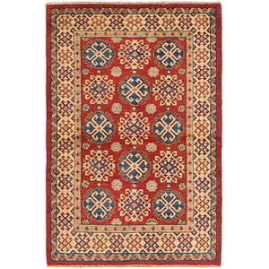 4' x 6' 3 Kazak Rug