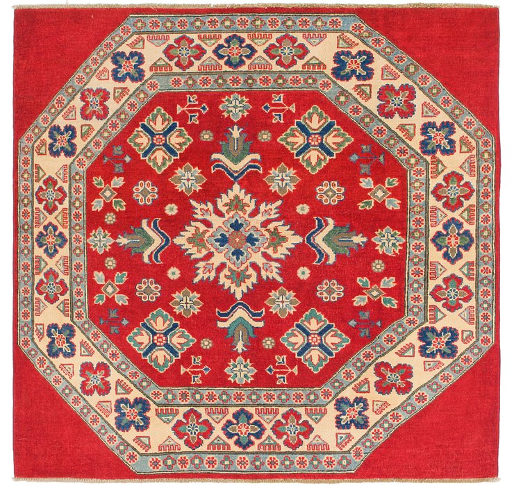 5' x 5' Kazak Square Rug