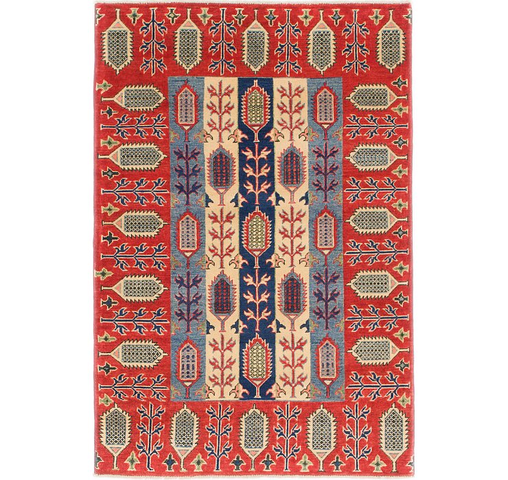 4' x 5' 10 Kazak Rug