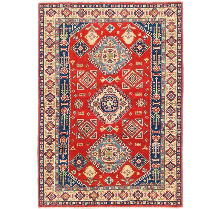 4' x 5' 8 Kazak Rug