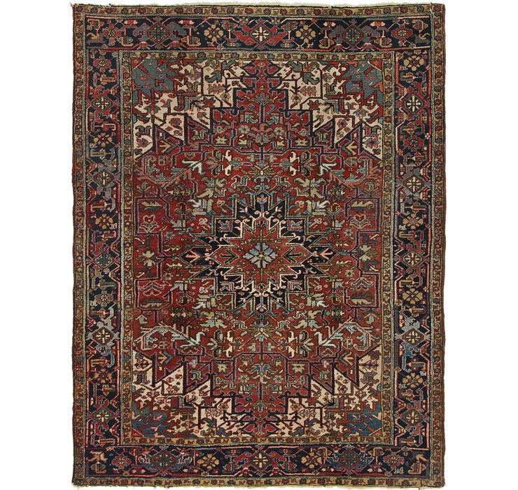 6' 8 x 8' 5 Heriz Persian Rug