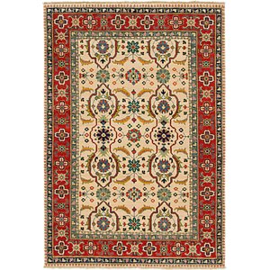 4' x 5' 10 Kazak Rug