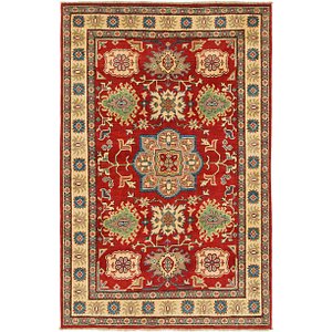 Unique Loom 4' x 6' 2 Kazak Rug
