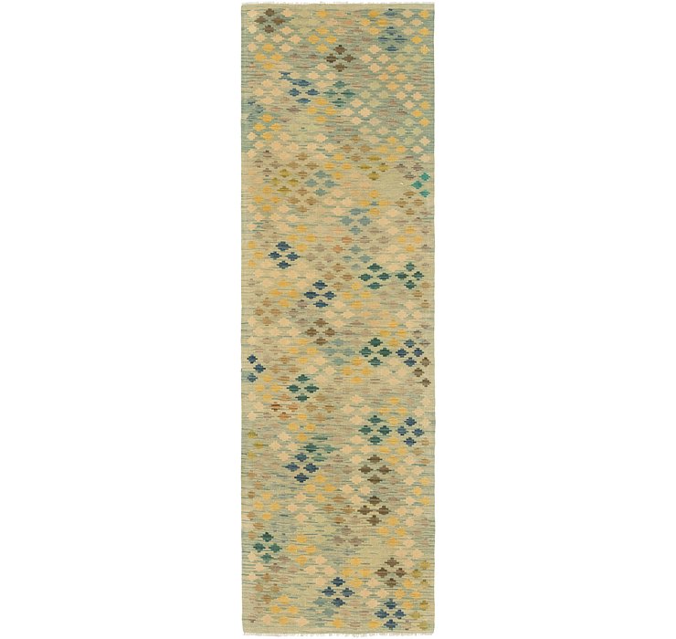 2' 9 x 9' 6 Kilim Modern Runner Rug