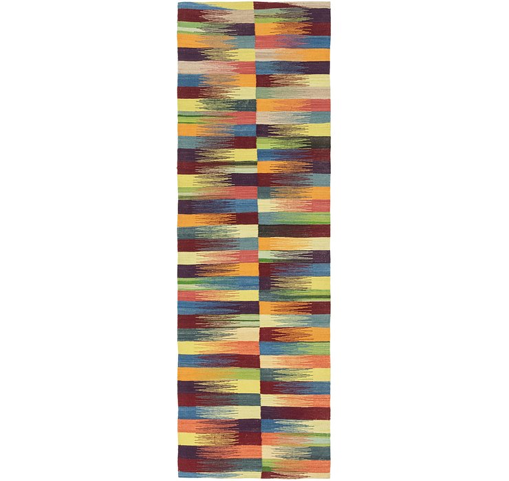 2' 6 x 7' 9 Kilim Modern Runner Rug