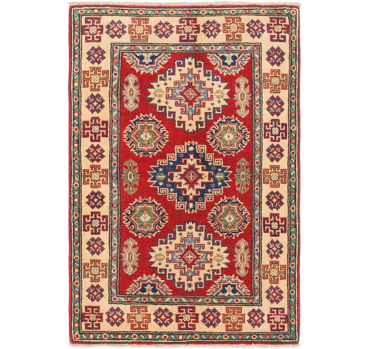 HandKnotted 2' 8 x 4' Kazak Rug