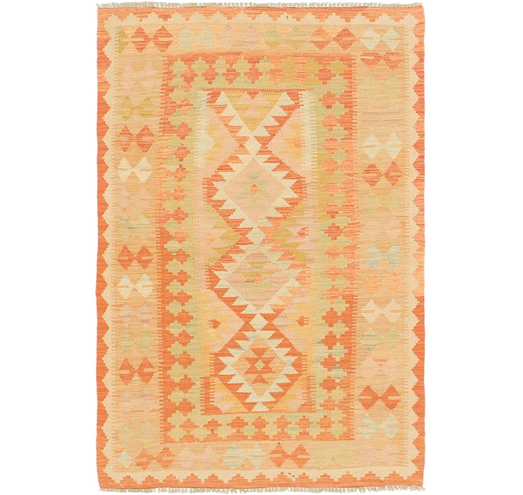3' 4 x 5' Kilim Waziri Rug