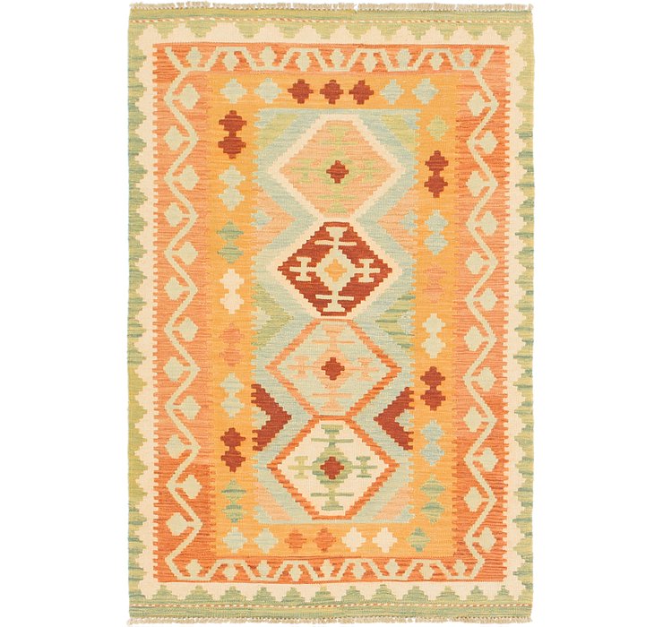 3' 2 x 4' 9 Kilim Waziri Rug
